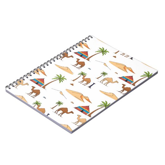 Camping van de Marokkaanse woestijn Notitieboek (Linkerzijde)