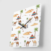 Camping van de Marokkaanse woestijn Vierkante Klok (Hoek)