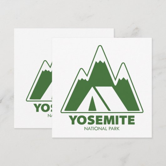 Camping van het nationaal park Yosemite (Voorkant / Achterkant)