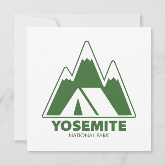 Camping van het nationaal park Yosemite (Achterkant)