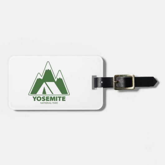 Camping van het nationaal park Yosemite Bagagelabel (Voorkant horizontaal)
