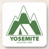 Camping van het nationaal park Yosemite Bier Onderzetter (Voorkant)