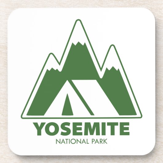 Camping van het nationaal park Yosemite Bier Onderzetter (Voorkant)
