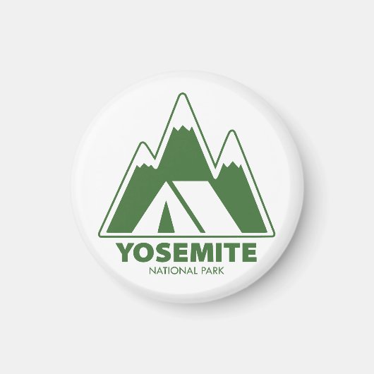 Camping van het nationaal park Yosemite Magneet (Voorkant)