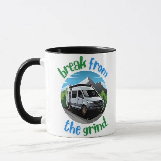 Camping Van Koffiemok Mok (Links)