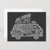 Camping Van Life Fun Inspirerend Quote Briefkaart (Voorkant / Achterkant)