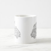 Camping Van Life Fun Inspirerend Quote Koffiemok (Center)