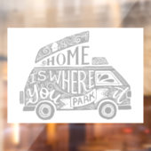 Camping Van Life Fun Inspirerend Quote Raamsticker (Vel 2)