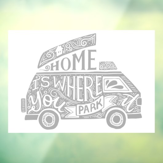 Camping Van Life Fun Inspirerend Quote Raamsticker (Vel 3)