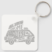 Camping Van Life Fun Inspirerend Quote Sleutelhanger (Achterkant)