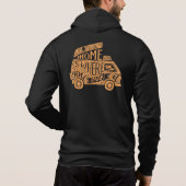 Camping Van Life Fun Inspirerend Quote T-Shirt (Achterkant)