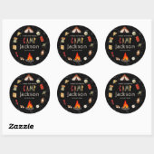 Camping Verjaardag Bedankt Stickers (Vel)