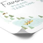 Camping Verjaardag Favorieten Teken Poster (Hoek)