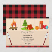 Camping Verjaardags Dankkaart Bedankkaart (Voorkant / Achterkant)