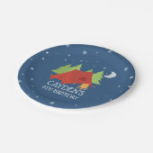 Camping Verjaardagsfeest borden Papieren Bordje (Gekanteld)