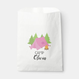 Camping verjaardagsfeest cadeautas Glamping Bedankzakje