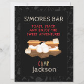 Camping Verjaardagsfeest S'mores Bar Bord (Voorkant)