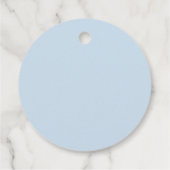 Camping Verjaardagsfeestje Blauwe Tent Happy Campe Bedankjes Labels (Achterkant)