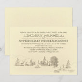 Camping verlovingsfeest uitnodiging (Voorkant / Achterkant)