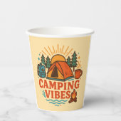 Camping Vibes 8oz Papieren Beker (Voorkant)