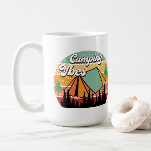 Camping Vibes Koffiemok (Met donut)