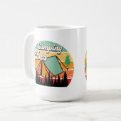 Camping Vibes Koffiemok (Voorkant links)