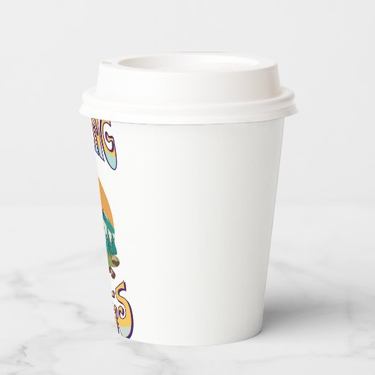 Camping Vibes Papieren Bekers (Achterkant)