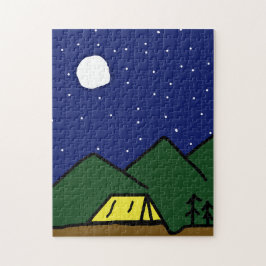 Camping vibes puzzel legpuzzel