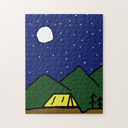 Camping vibes puzzel legpuzzel (Verticaal)