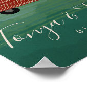 Camping Vintage Camper Bruidsuitnodiging Ontsnappi Poster (Hoek)