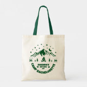 Camping vrijgezellenfeest bruidsmeisje tote bag (Achterkant)