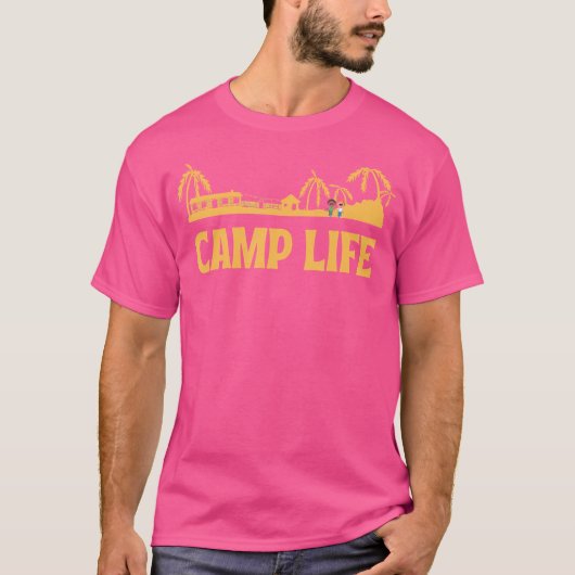 Camping - Vrouwen Mannen Camping T-shirt (Voorkant)