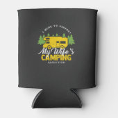 Camping - Vrouw's Camping Verslaving Blikjeskoeler (Voorkant)