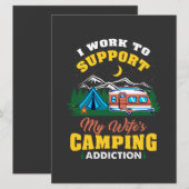 Camping - Vrouw's verslaving aan kamperen (Voorkant / Achterkant)
