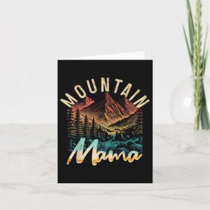Camping Wandelen Berg Mama Retro Adventu Kaart