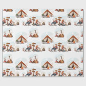 Camping, Wandelen, Natuur en Buitenliefhebbers Cadeaupapier (Vlak)