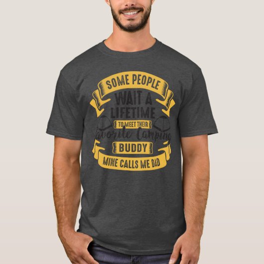 Camping Wandelen vintage T-shirt (Voorkant)