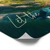 Camping Wandelpad in Bossen | Digitale kunst Poster (Hoek)