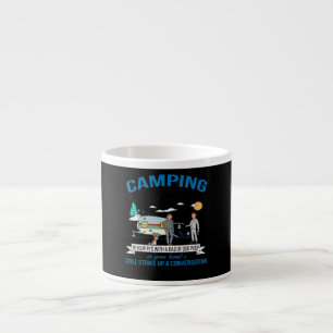 Camping wanneer je cadeautje kunt rondlopen voor w espresso kop