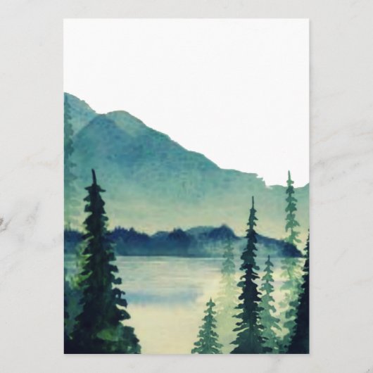 Camping Weddennemerkaarten Menu (Achterkant)