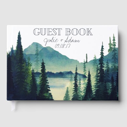 Camping Wedding Custom Guest Book Gastenboek (Voorkant)
