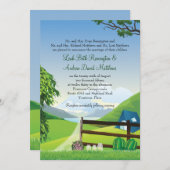 Camping Wedding Kaart (Voorkant / Achterkant)