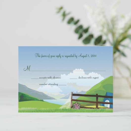Camping Wedding RSVP (Staand voorkant)