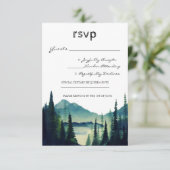 Camping Wedding RSVP-kaart RSVP Kaartje (Staand voorkant)