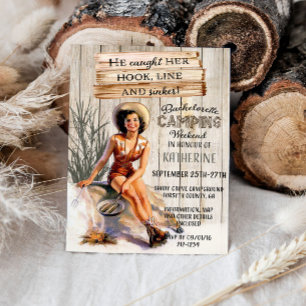 Camping Weekend Bachelorette Kaart