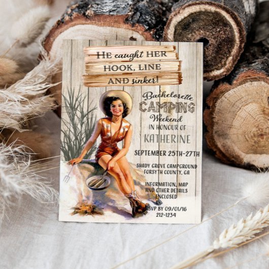 Camping Weekend Bachelorette Kaart
