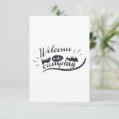 Camping Welkom Bedankkaart (Staand voorkant)