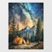 Camping Window Cling Raamsticker (Vel)