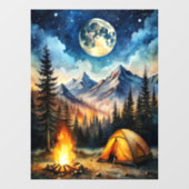 Camping Window Cling Raamsticker (Vel)
