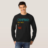 Camping with Dog Tent Motorhome Only with My Pug T-shirt (Voorkant volledig)